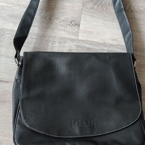 Black Leather Shoulder Bag